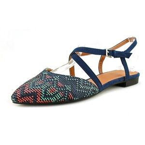 Colorful Patterned Women's Slingback Flats